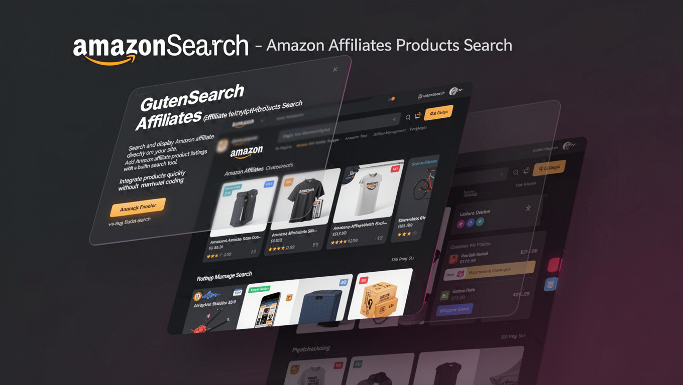 Preview of GutenSearch -  Amazon Affiliates Products Search