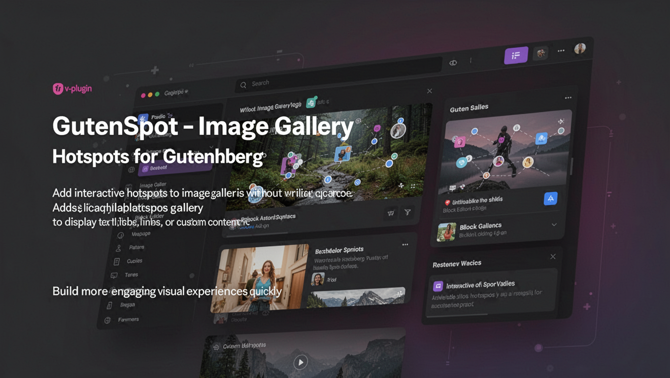 Preview of GutenSpot - Image Gallery Hotspots for Gutenberg