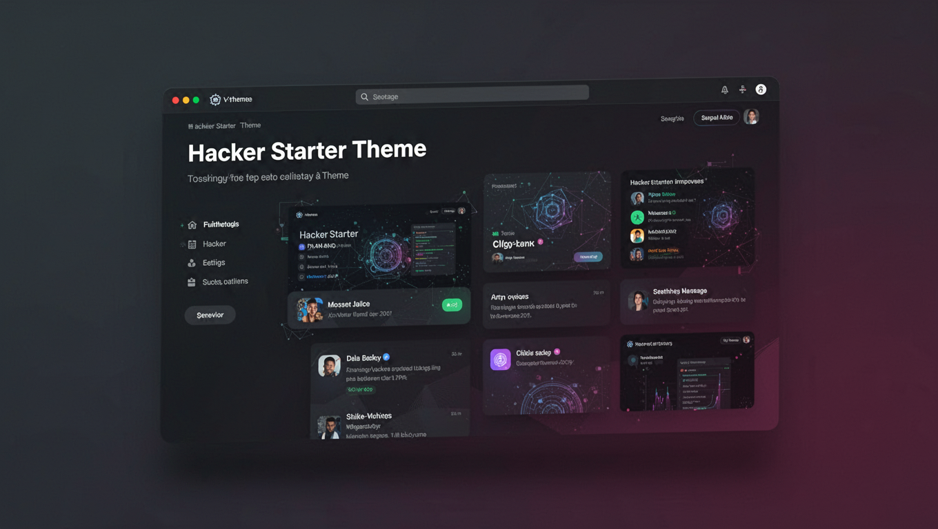 Preview of Hacker Starter Theme