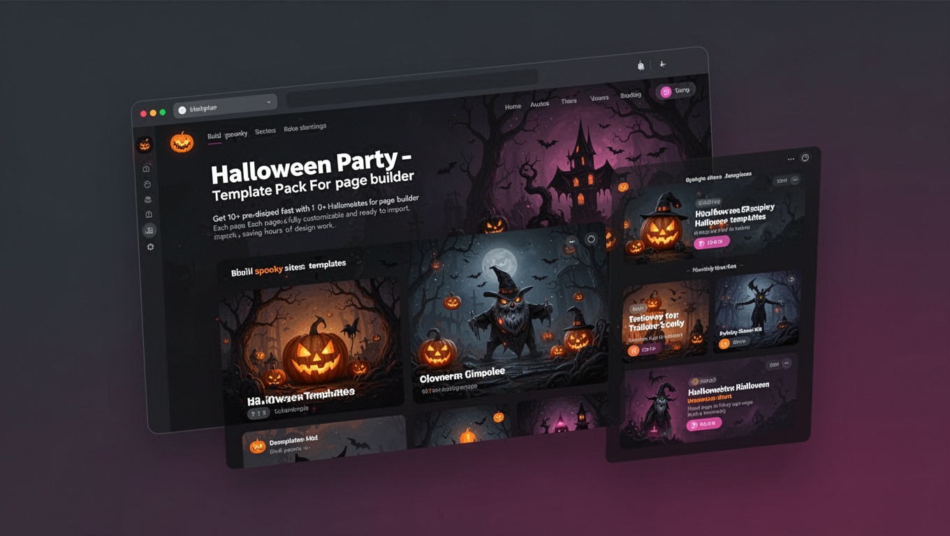 Preview of Halloween Party - Template Pack For Elementor