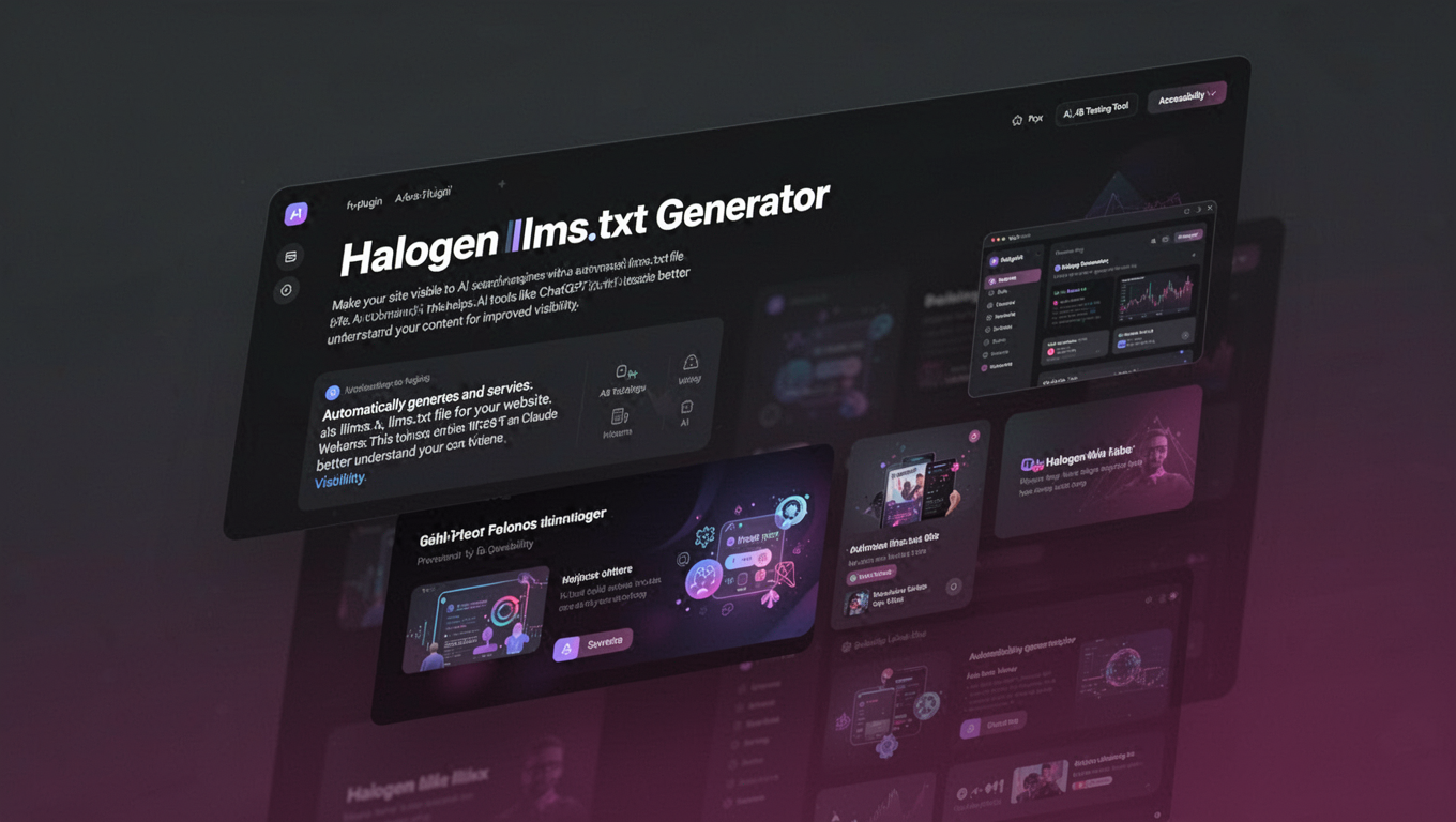Preview of Halogen llms.txt Generator