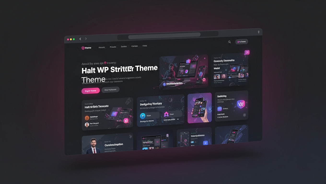 Preview of Halt WP Strter Theme