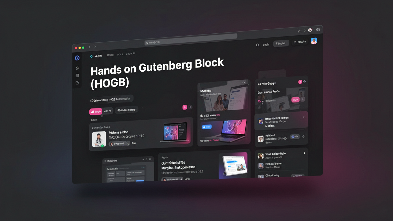Preview of Hands on Gutenberg Block (HOGB)