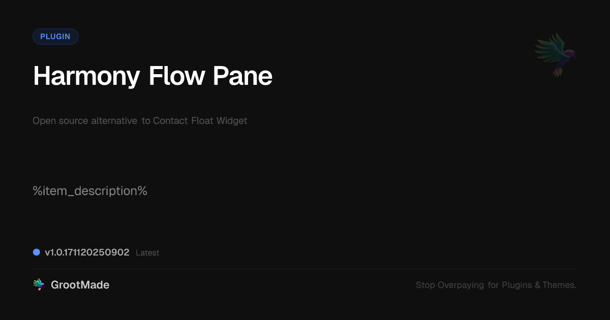 Preview of Harmony Flow Pane