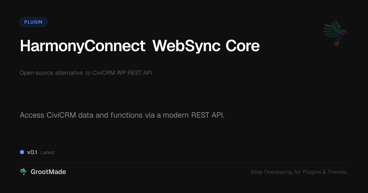 Preview of HarmonyConnect WebSync Core