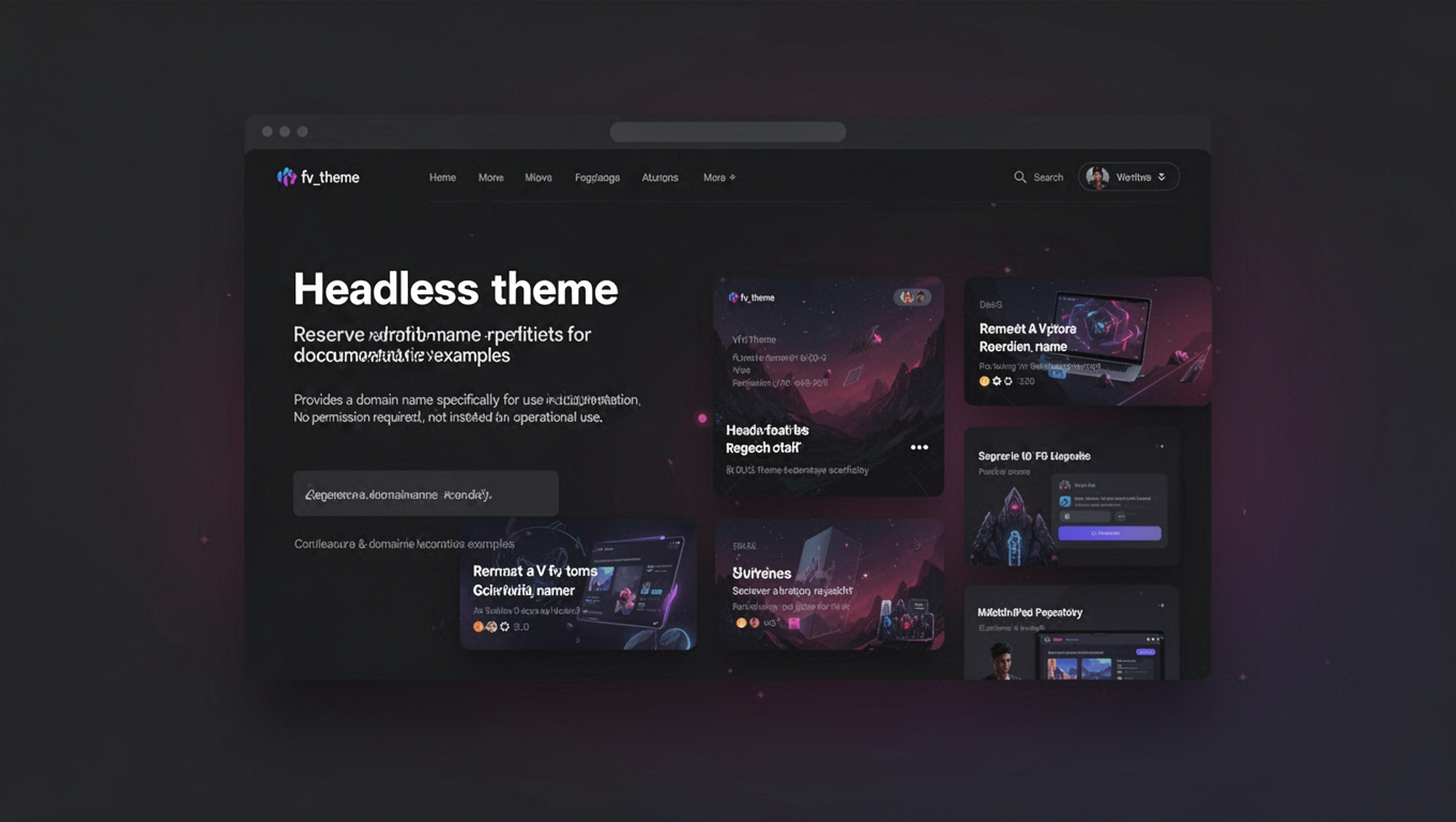 Preview of Headless theme