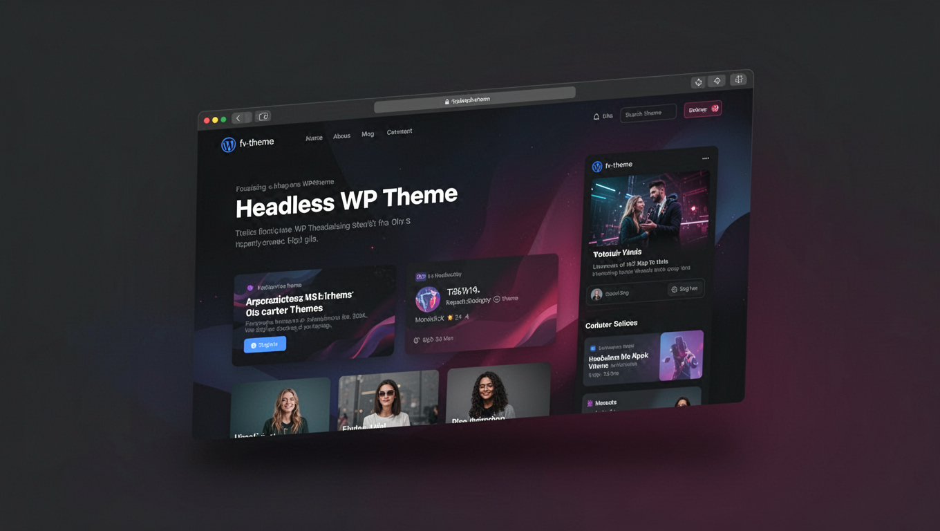 Preview of Headless WP Theme