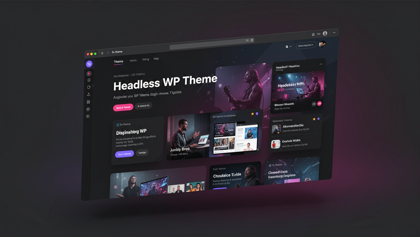 Preview of Headless WP Theme