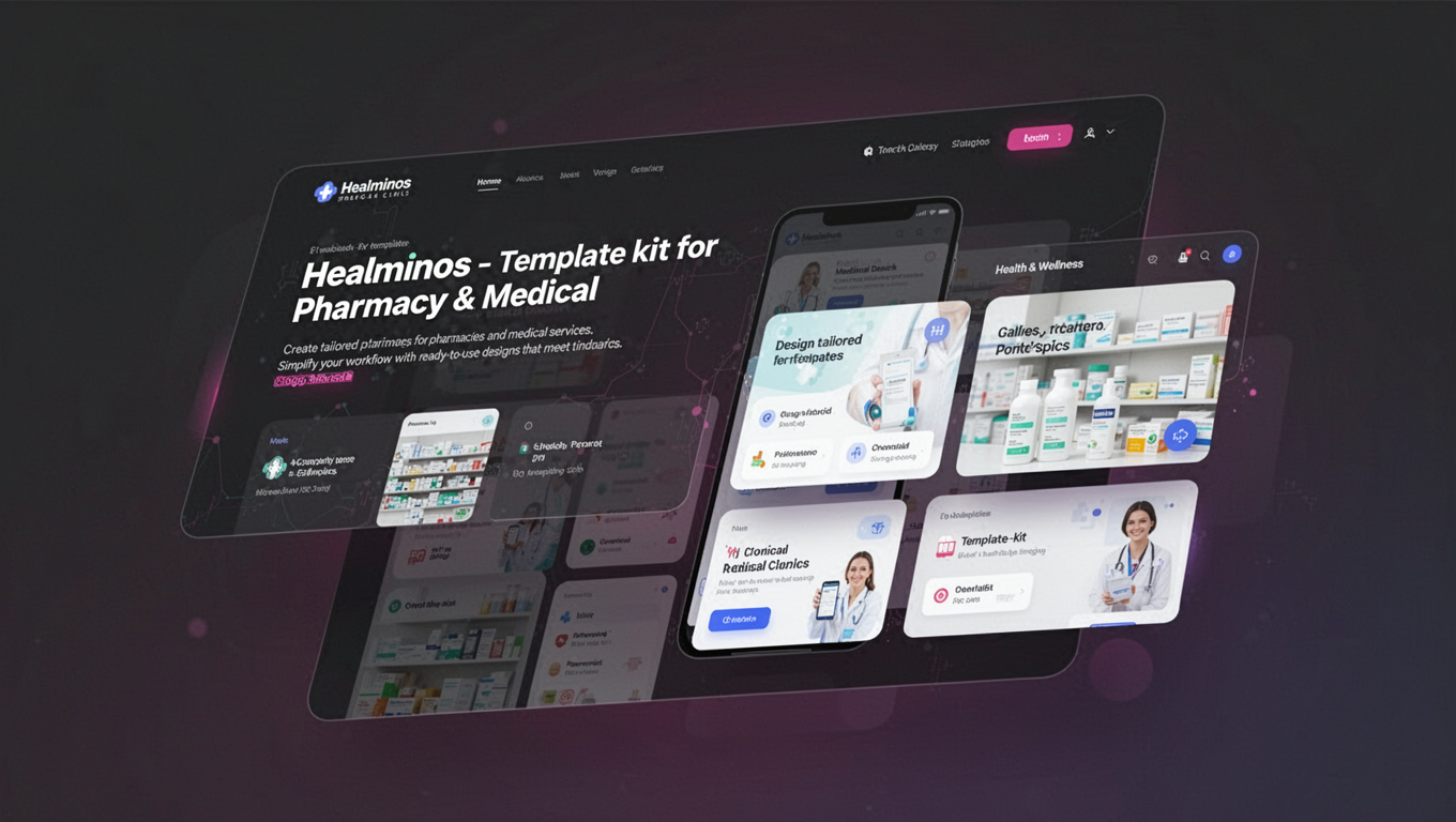 Preview of Healminos - Template kit for Pharmacy & Medical