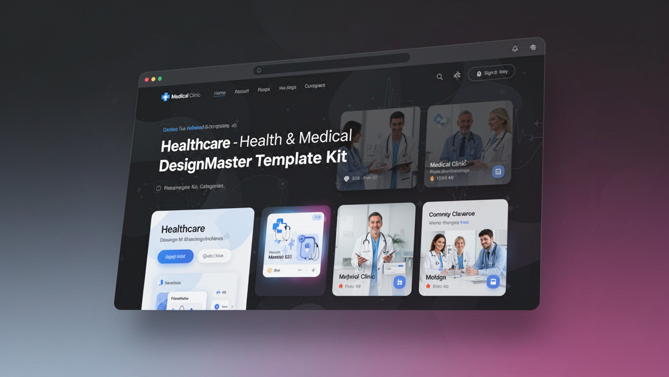Preview of Healthcare - Health & Medical DesignMaster Template Kit