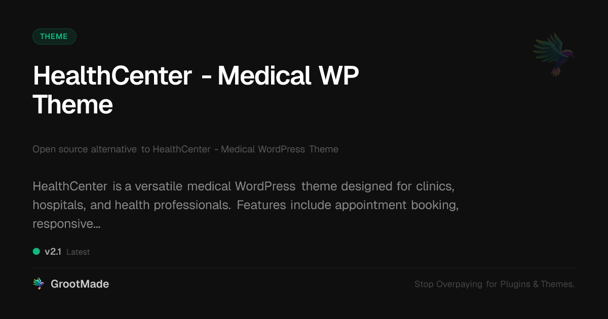 Preview of HealthCenter - Medical WP Theme