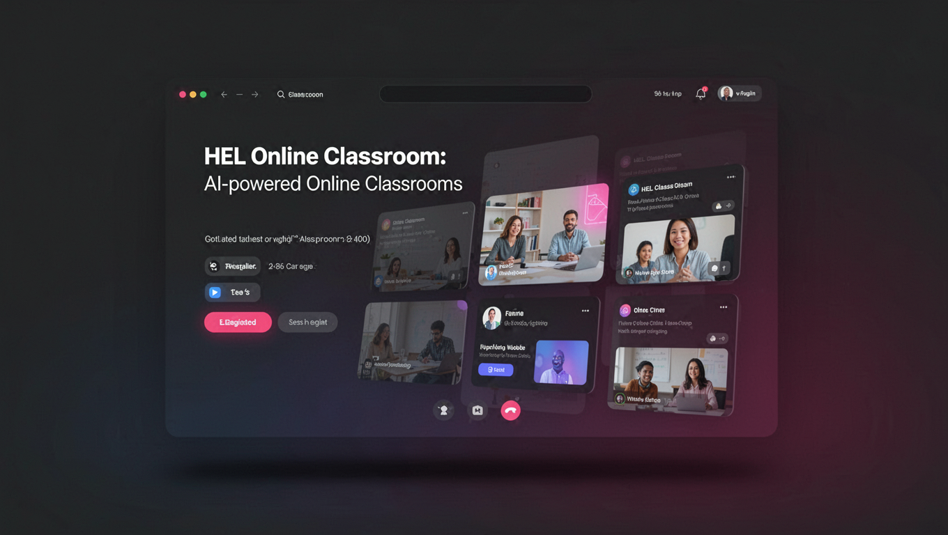 Preview of HEL Online Classroom: AI-powered Online Classrooms