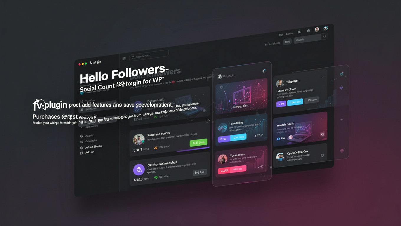 Preview of Hello Followers - Social Counter Plugin for WP