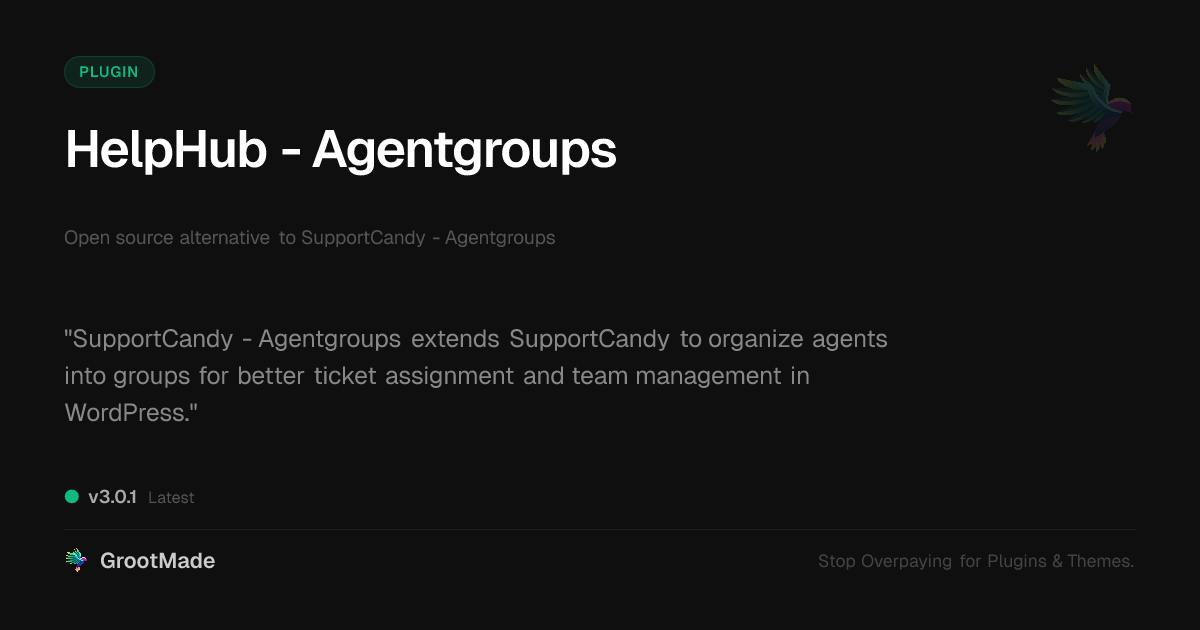 Preview of HelpHub - Agentgroups