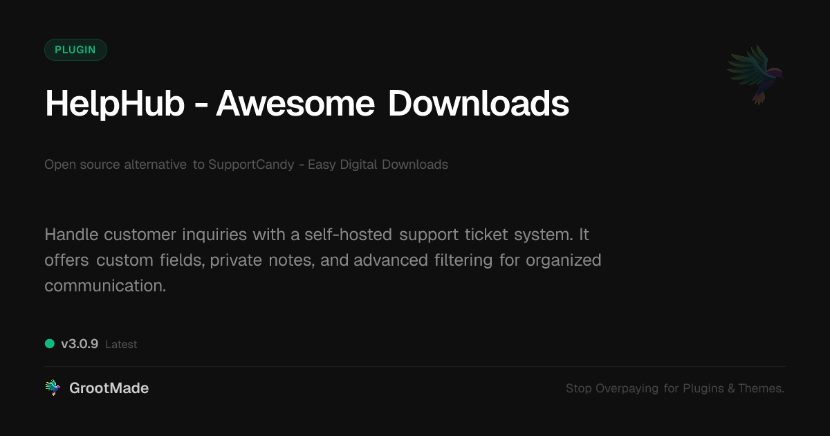 Preview of HelpHub - Awesome Downloads