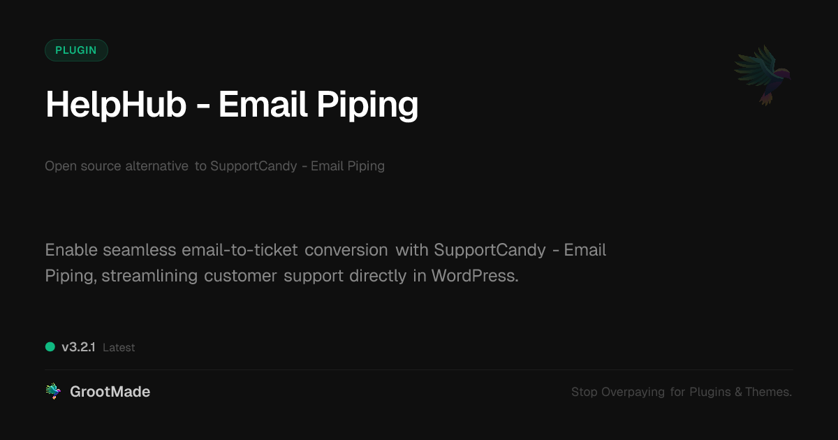 Preview of HelpHub - Email Piping