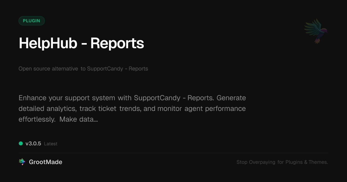 Preview of HelpHub - Reports