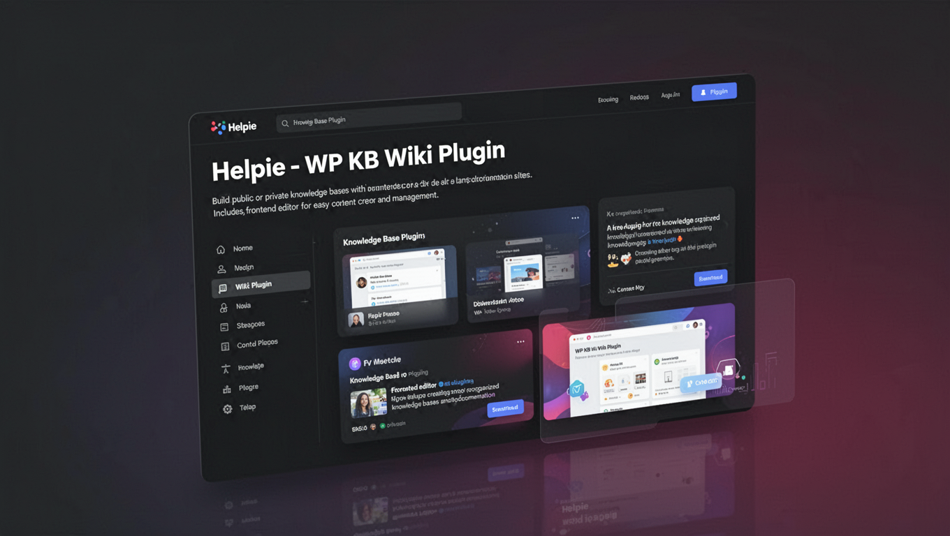 Preview of Helpie - WP KB Wiki Plugin