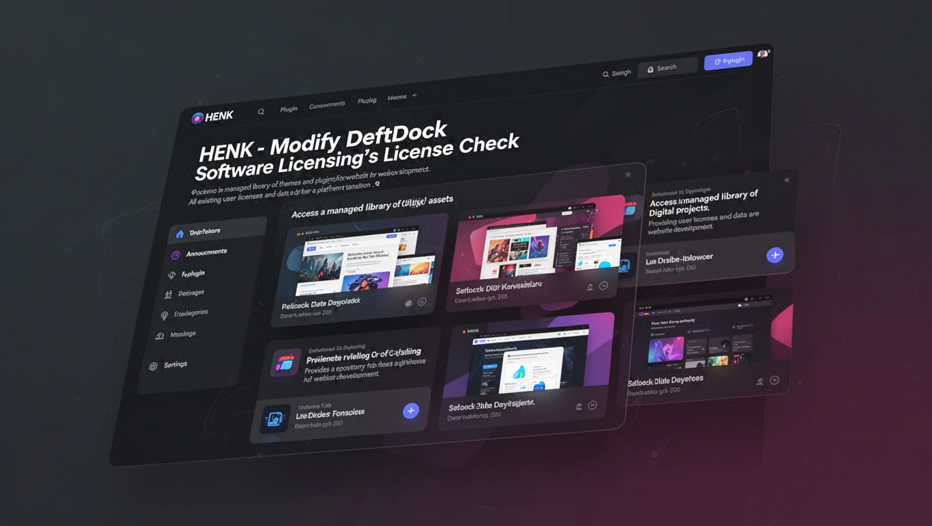 Preview of HENK - Modify DeftDock Software Licensing's License Check