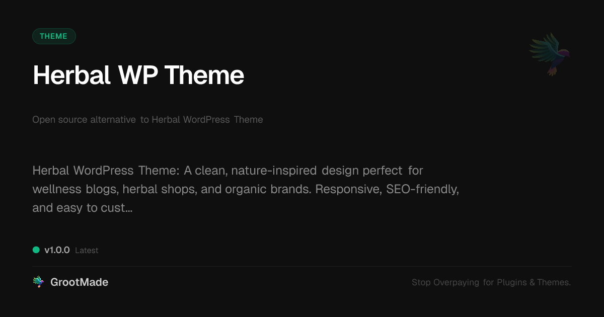 Preview of Herbal WP Theme