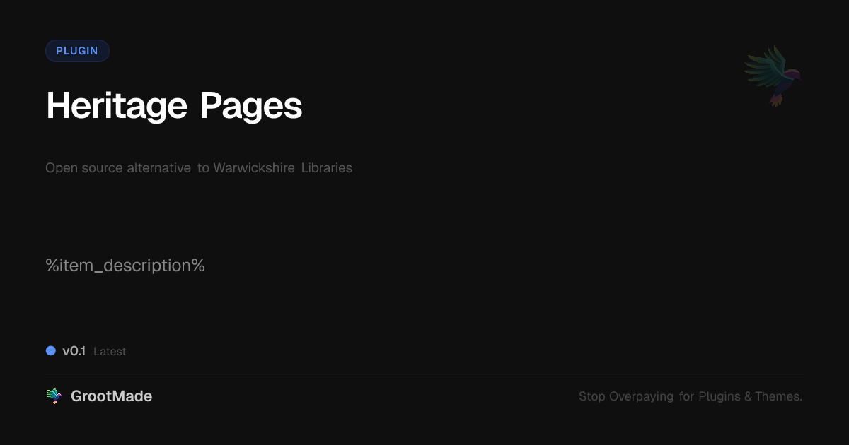 Preview of Heritage Pages