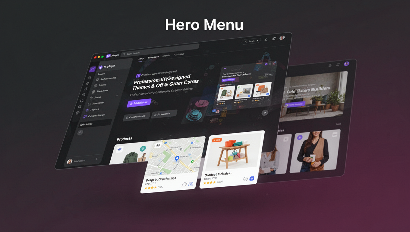 Preview of Hero Menu