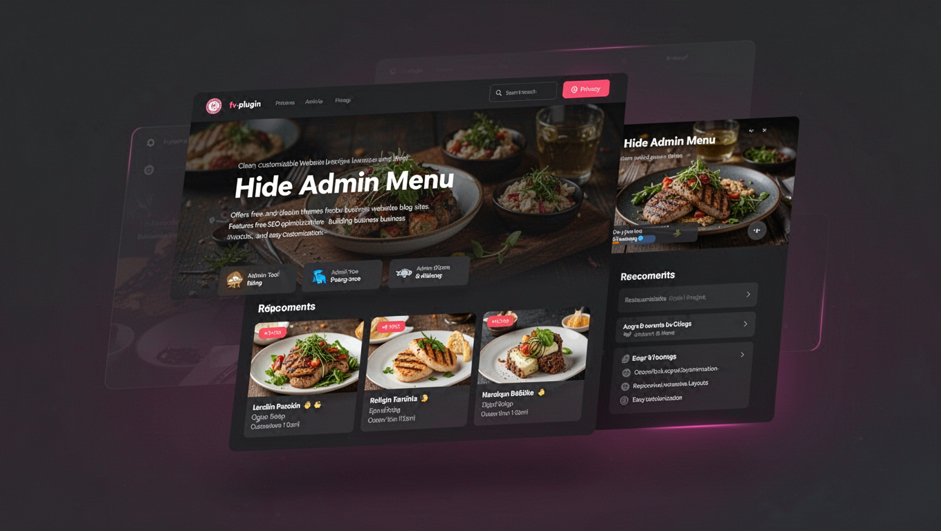 Preview of Hide Admin Menu