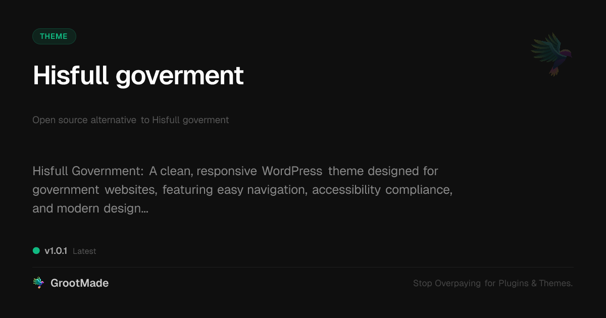 Preview of Hisfull goverment