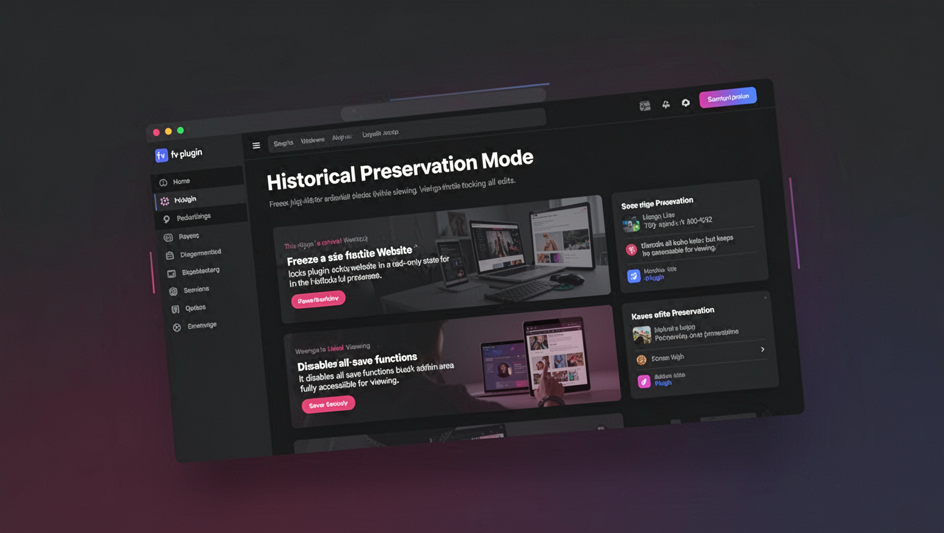 Preview of Historical Preservation Mode