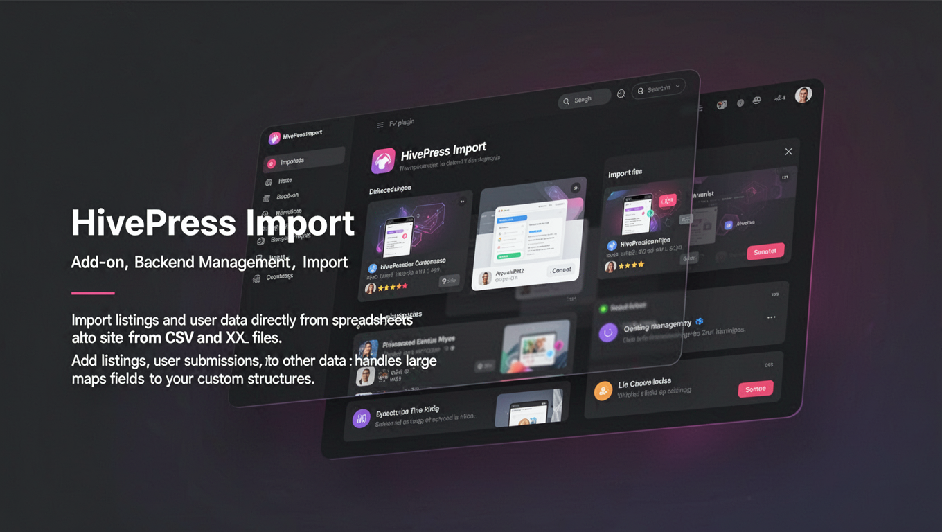 Preview of HivePress Import