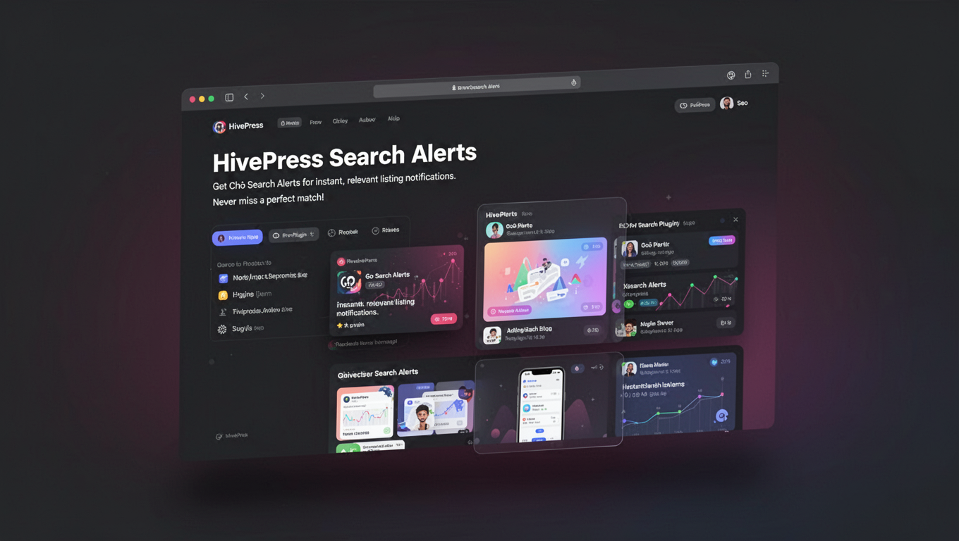 Preview of HivePress Search Alerts