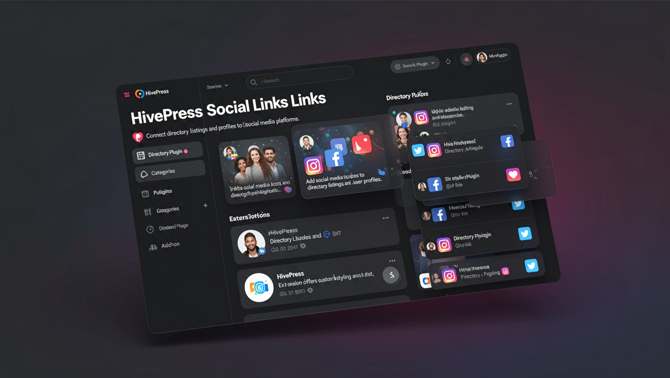 Preview of HivePress Social Links