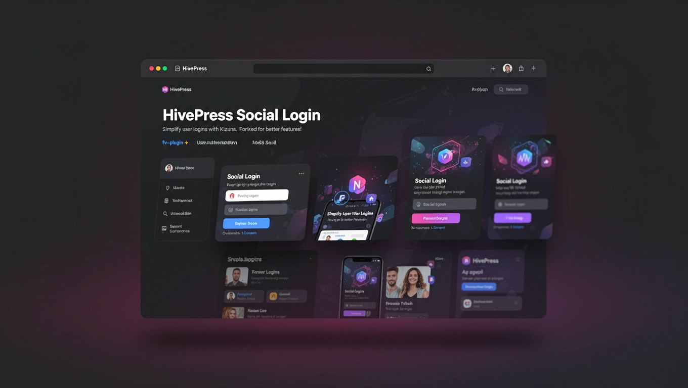 Preview of HivePress Social Login