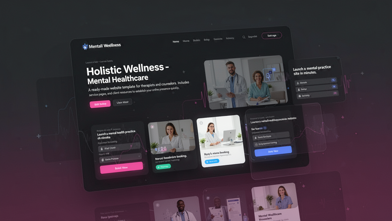 Preview of Holistic Wellness - Mental Healthcare Website