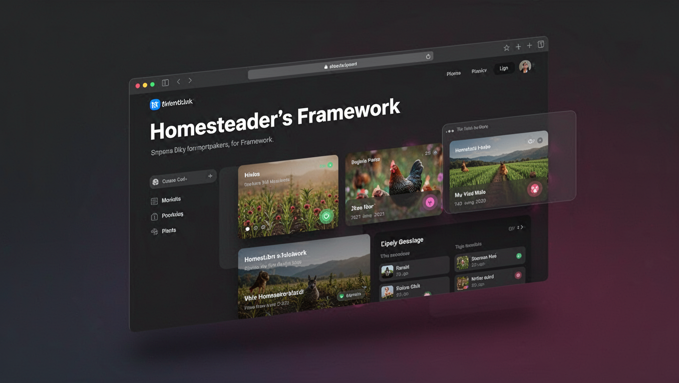 Preview of Homesteader's Framework