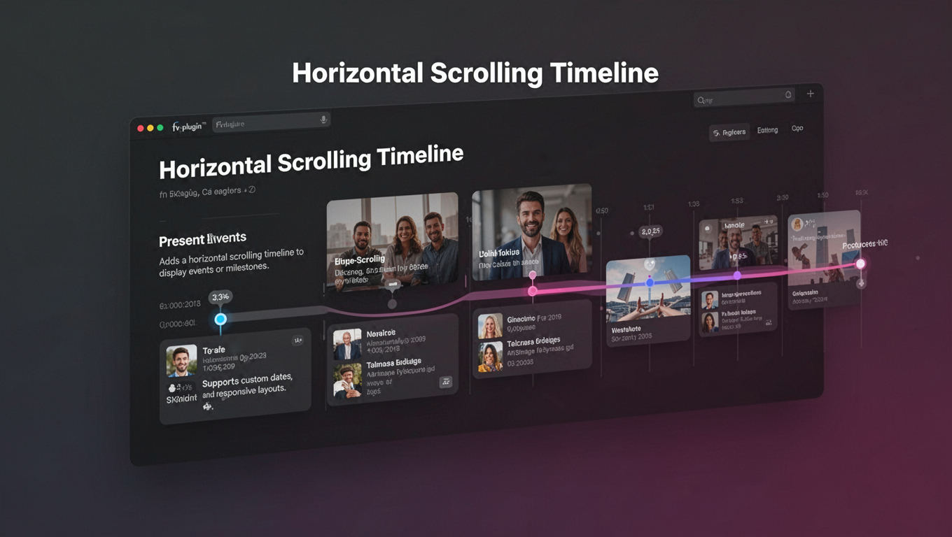 Preview of Horizontal Scrolling Timeline