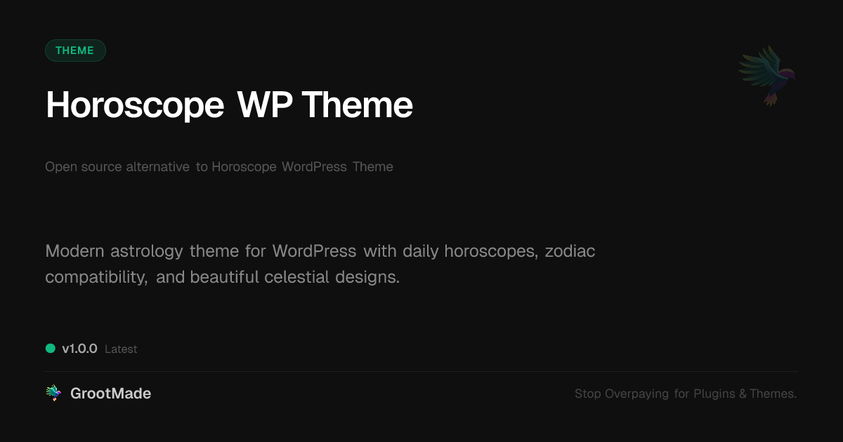 Preview of Horoscope WP Theme