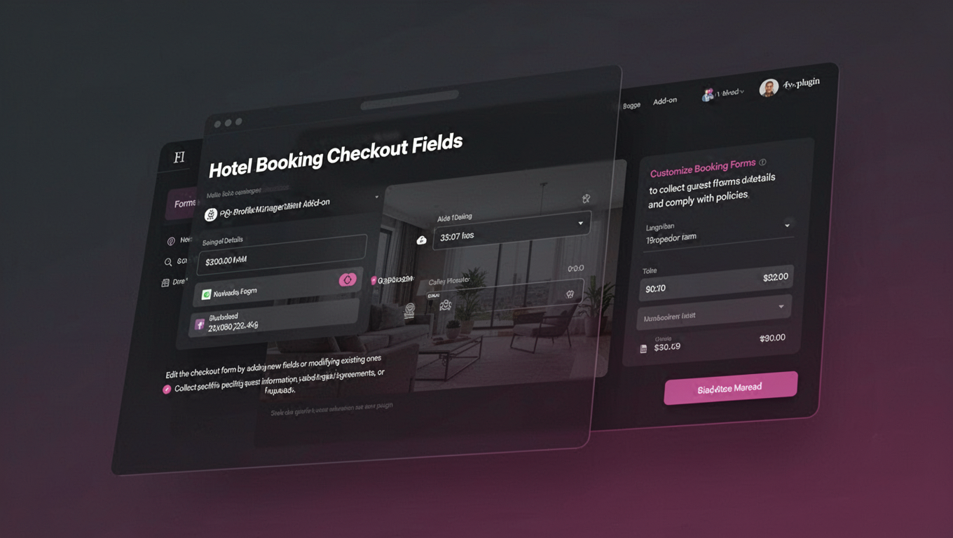 Preview of Hotel Booking Checkout Fields