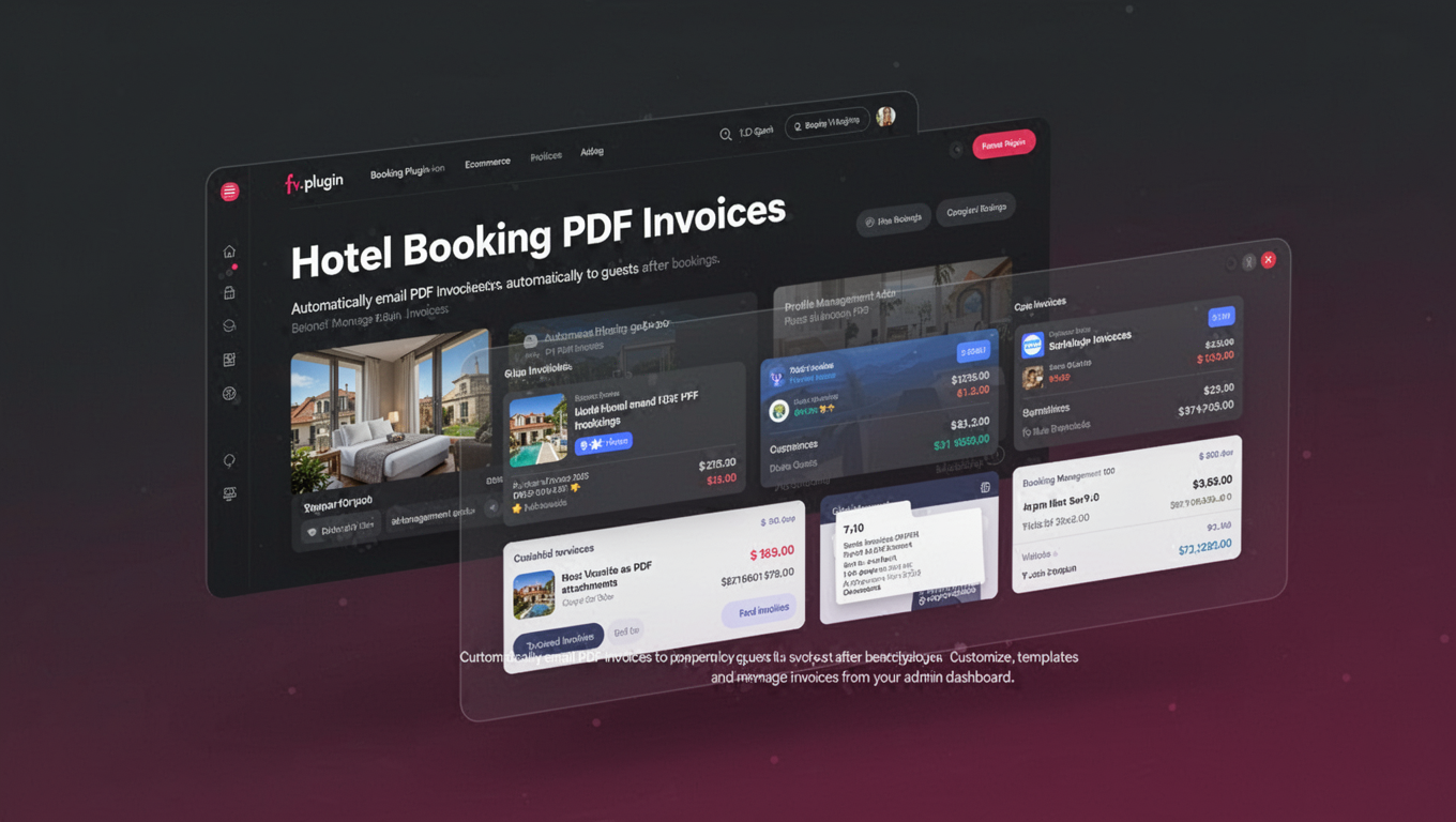 Preview of Hotel Booking PDF Invoices
