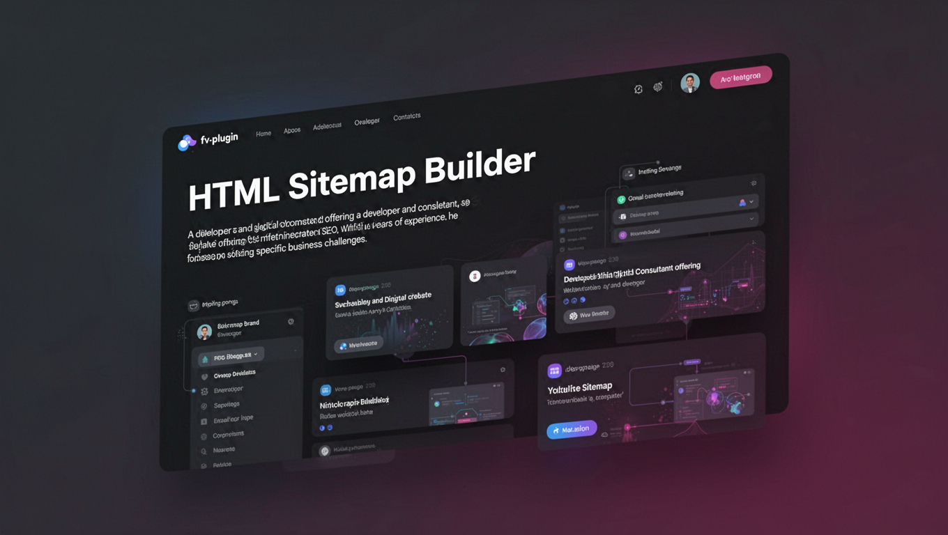 Preview of HTML Sitemap Builder