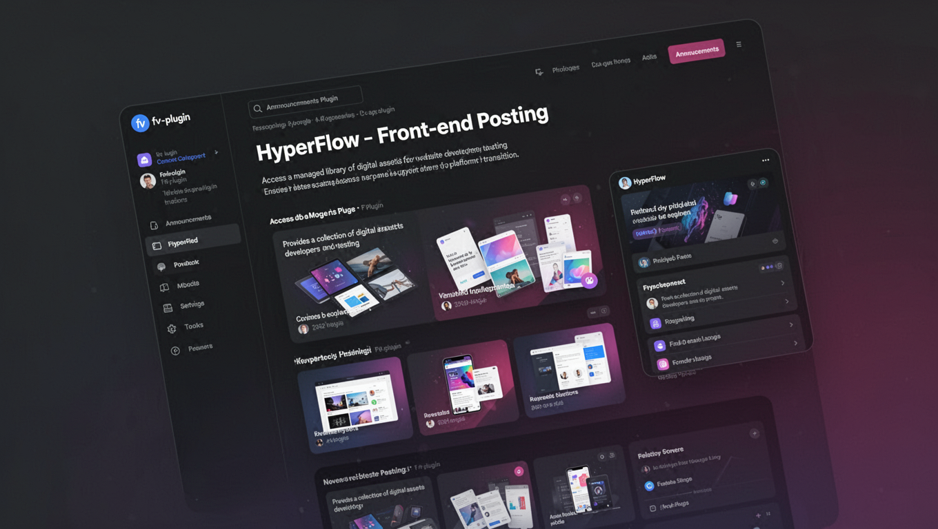 Preview of HyperFlow - Front-end Posting