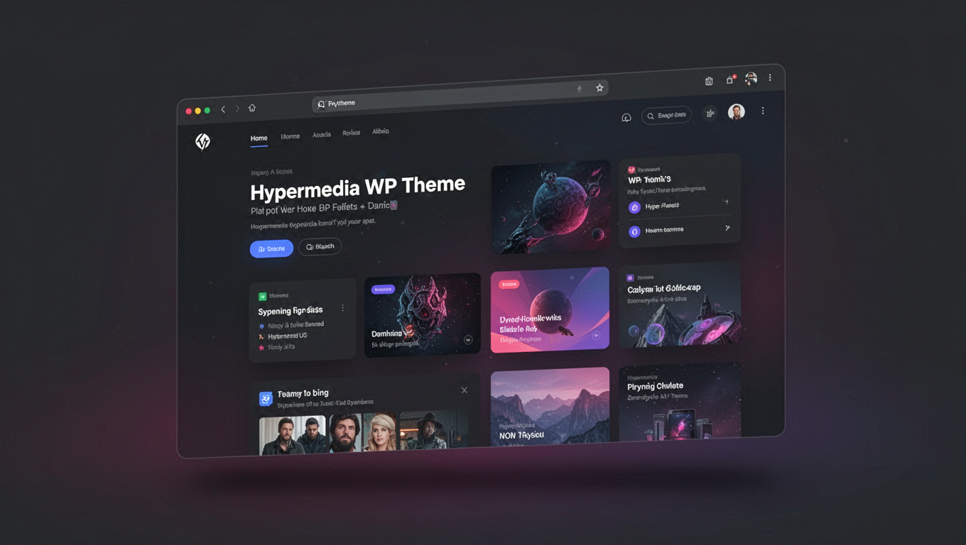 Preview of Hypermedia WP Theme