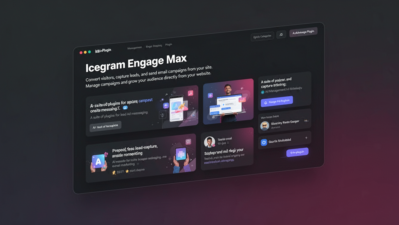 Preview of Icegram Engage Max