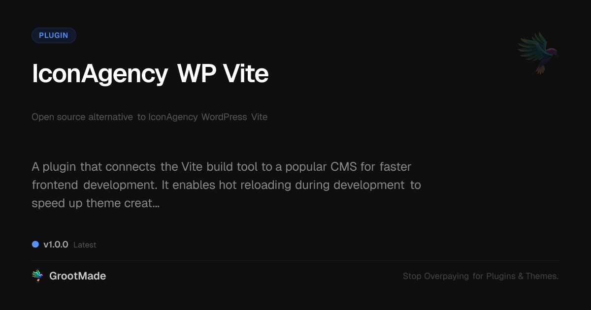 Preview of IconAgency WP Vite