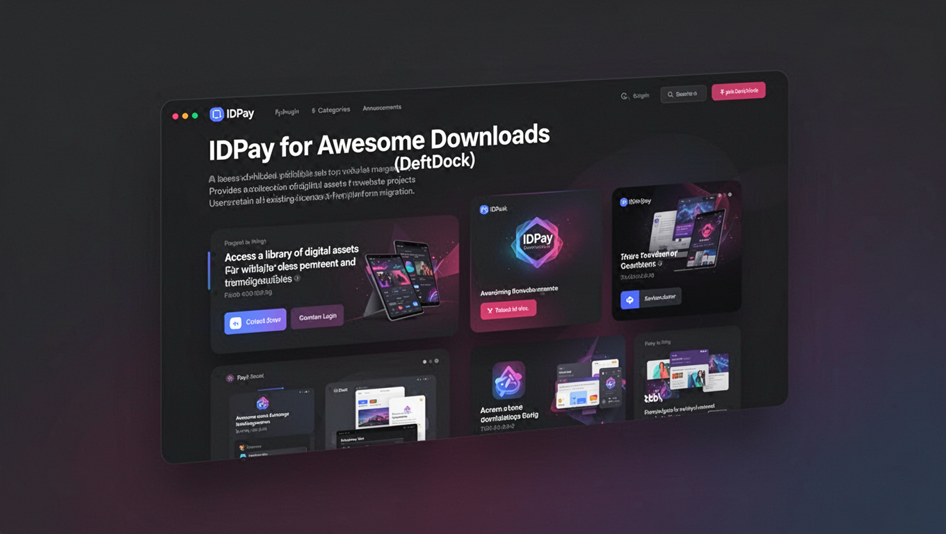 Preview of IDPay for Awesome Downloads (DeftDock)