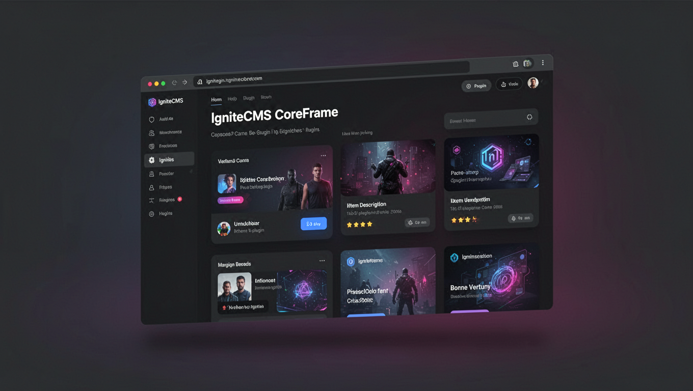Preview of IgniteCMS CoreFrame