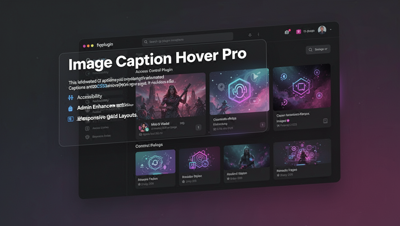 Preview of Image Caption Hover Pro