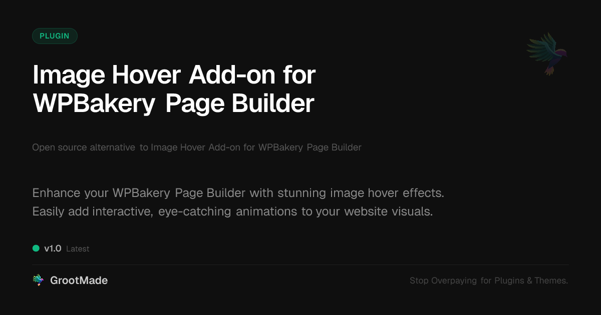 Preview of Image Hover Add-on for WPBakery Page Builder