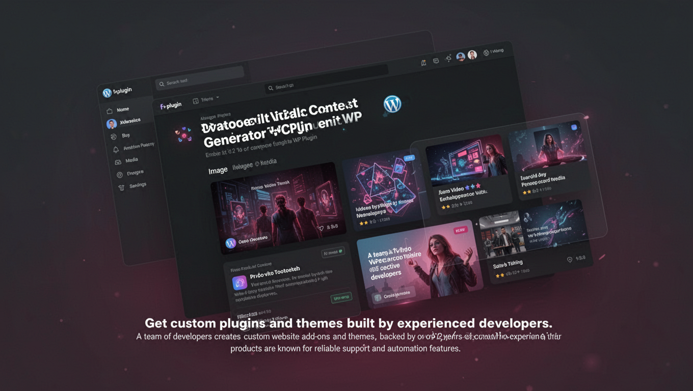 Preview of Image Video Contest Generator WP Plugin