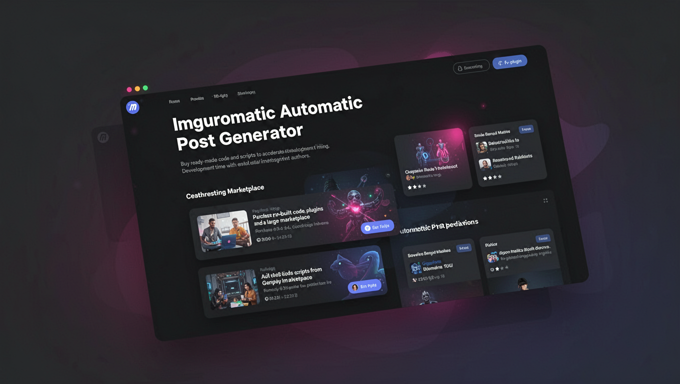 Preview of Imguromatic Automatic Post Generator